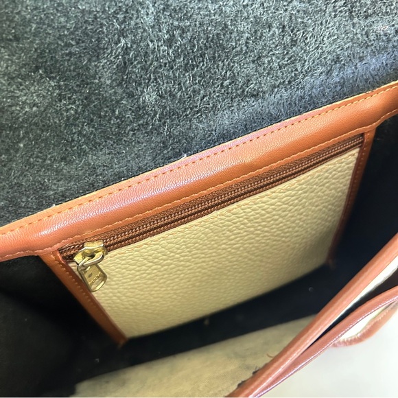 Dooney & Bourke Tan and Crème Crossbody Bag with Adjustable Strap - Picture 15 of 16